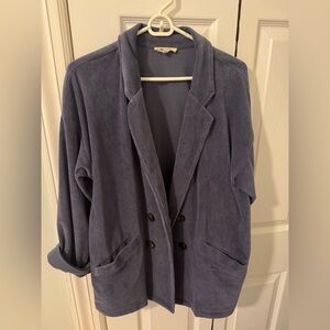Madewell Corduroy Dusty Blue Blazer
